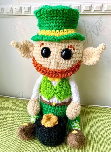 ST PATRICKS DAY crochet pattern, amigurumi ST PATRICKS DAY pattern