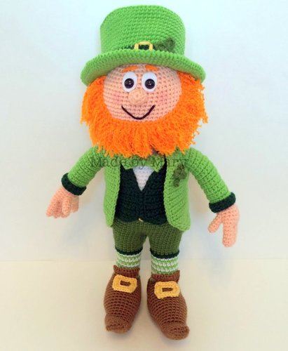 ST PATRICKS DAY crochet pattern, amigurumi ST PATRICKS DAY pattern