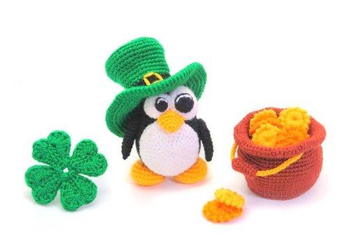 ST PATRICKS DAY crochet pattern, amigurumi ST PATRICKS DAY pattern