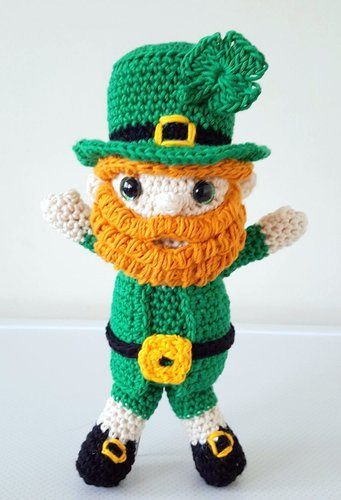 ST PATRICKS DAY crochet pattern, amigurumi ST PATRICKS DAY pattern