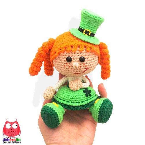 ST PATRICKS DAY crochet pattern, amigurumi ST PATRICKS DAY pattern