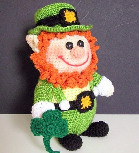 ST PATRICKS DAY crochet pattern, amigurumi ST PATRICKS DAY pattern