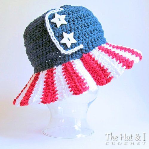 4th OF JULY crochet pattern, AMERICAN crochet pattern,  USA crochet pattern