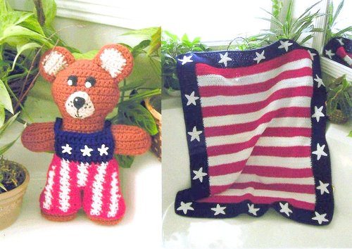 4th OF JULY crochet pattern, PATRIOTIC crochet pattern, USA crochet pattern