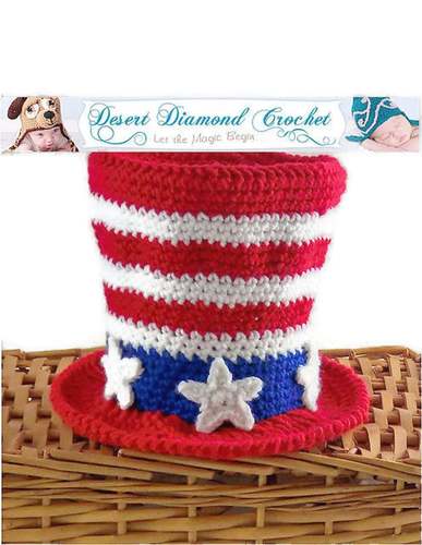 4th OF JULY crochet pattern, PATRIOTIC crochet pattern, USA crochet pattern