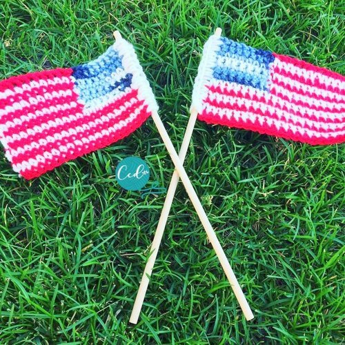 4th OF JULY crochet pattern, AMERICAN crochet pattern,  USA crochet pattern