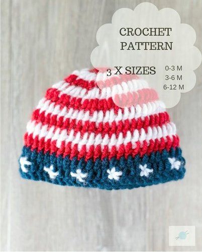 4th OF JULY crochet pattern, AMERICAN crochet pattern,  USA crochet pattern