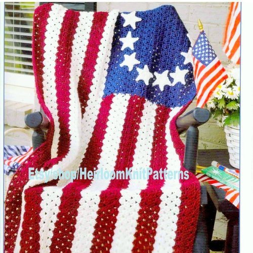 4th OF JULY crochet pattern, AMERICAN crochet pattern,  USA crochet pattern