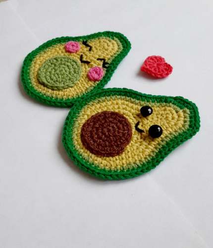 AVOCADO APPLIQUE crochet pattern