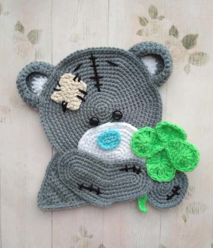 BEAR APPLIQUE crochet pattern