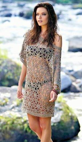 BEACH DRESS crochet pattern, COVERUP DRESS crochet pattern