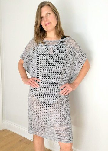 BEACH DRESS crochet pattern, COVERUP DRESS crochet pattern