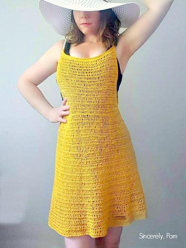 BEACH DRESS crochet pattern, COVERUP DRESS crochet pattern