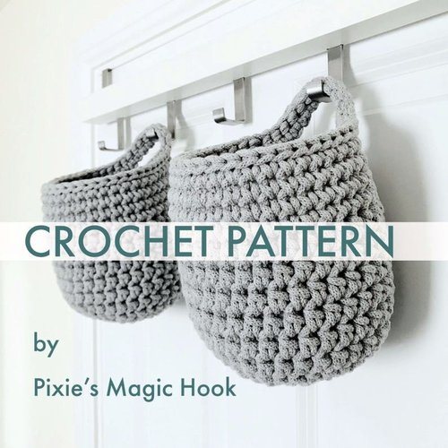 BASKET crochet pattern, STORAGE BASKET crochet pattern, HOME DECOR crochet pattern