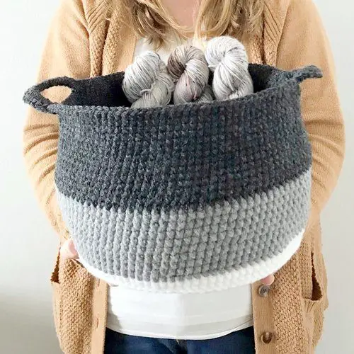 Storage Basket Crochet Pattern Roundup! Cute Crochet Home Decor ...