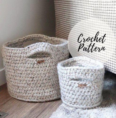 BASKET crochet pattern, STORAGE BASKET crochet pattern, HOME DECOR crochet pattern