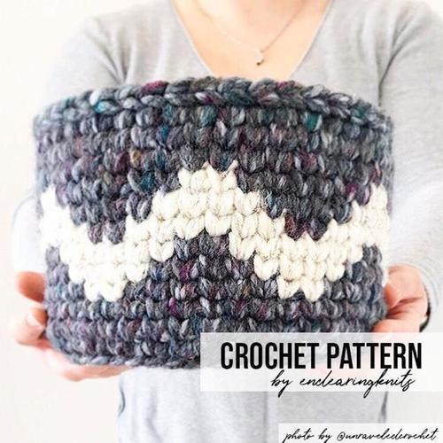 BASKET crochet pattern, STORAGE BASKET crochet pattern, HOME DECOR crochet pattern