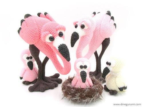 amigurumi FLAMINGO crochet pattern