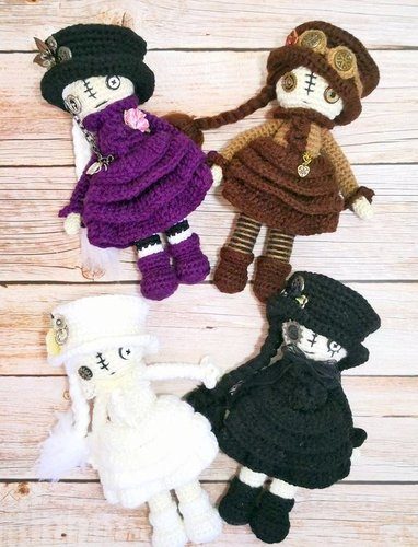 GOTH DOLL amigurumi crochet pattern