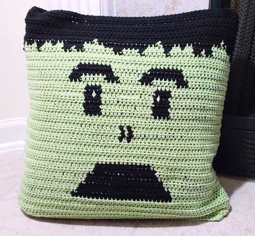 Halloween Home Decor Pillow  Crochet Pattern