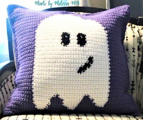 Halloween Home Decor Pillow  Crochet Pattern