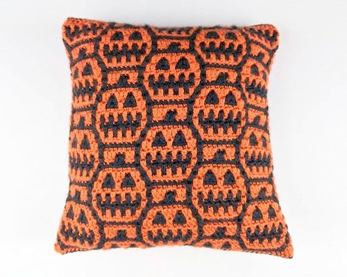 Halloween Home Decor Pillow  Crochet Pattern