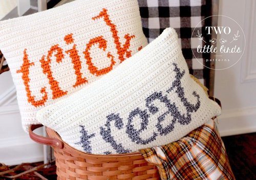 Halloween Home Decor Pillow  Crochet Pattern