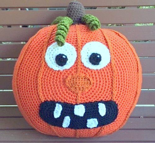 Halloween Home Decor Pillow  Crochet Pattern