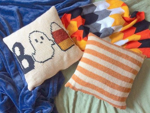 Halloween Home Decor Pillow  Crochet Pattern