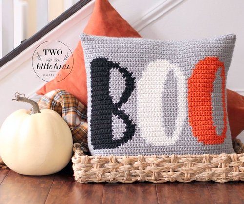 Halloween Home Decor Pillow  Crochet Pattern