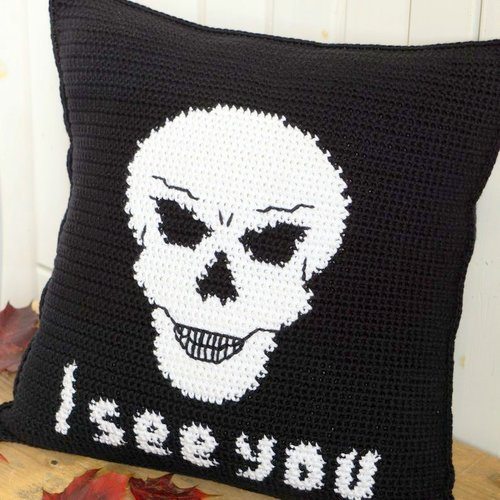 Halloween Home Decor Pillow  Crochet Pattern