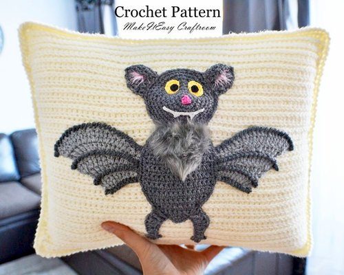 Halloween Home Decor Pillow  Crochet Pattern