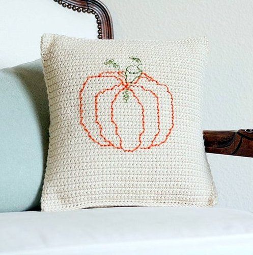 Halloween Home Decor Pillow  Crochet Pattern