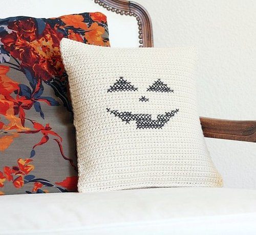 Halloween Home Decor Pillow  Crochet Pattern