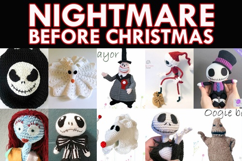 Halloween “Nightmare Before Christmas” Characters Crochet Pattern Roundup!