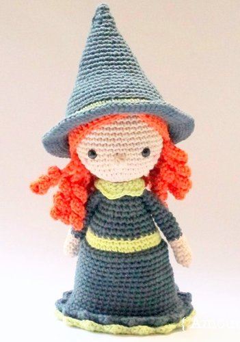 Halloween Witch Amigurumi Crochet Pattern