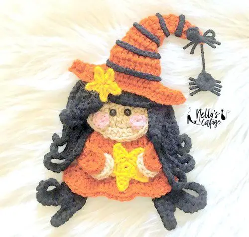 Halloween Witch Amigurumi Crochet Pattern