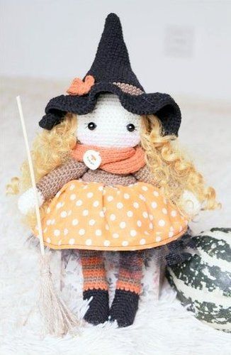 Halloween Witch Amigurumi Crochet Pattern