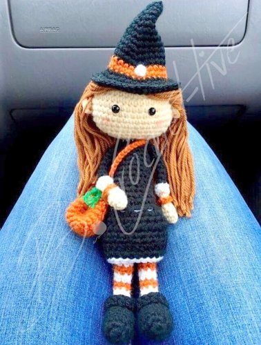 Halloween Witch Amigurumi Crochet Pattern