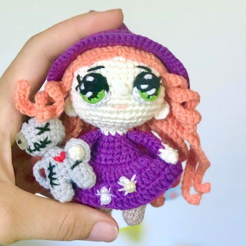 Halloween Witch Amigurumi Crochet Pattern