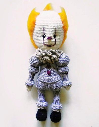 CREEPY CLOWN amigurumi crochet pattern