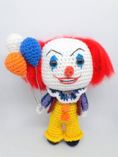 CREEPY CLOWN amigurumi crochet pattern