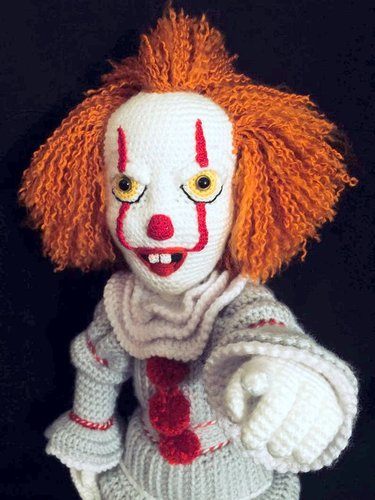 CREEPY CLOWN amigurumi crochet pattern