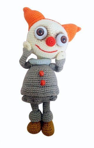 CREEPY CLOWN amigurumi crochet pattern