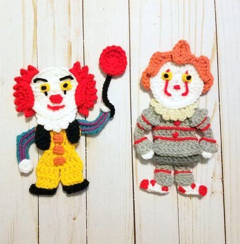 CREEPY CLOWN amigurumi crochet pattern