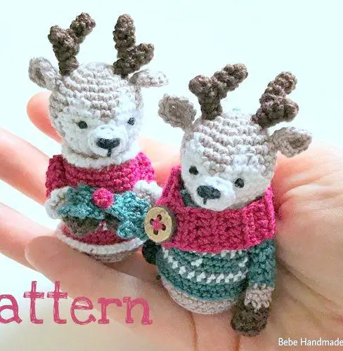 amigurumi christmas REINDEER crochet pattern