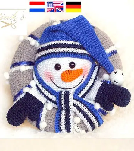 Christmas Snowman Amigurumi Crochet Pattern