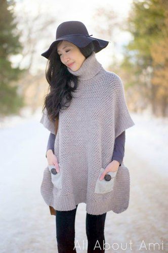 FALL PONCHO crochet pattern