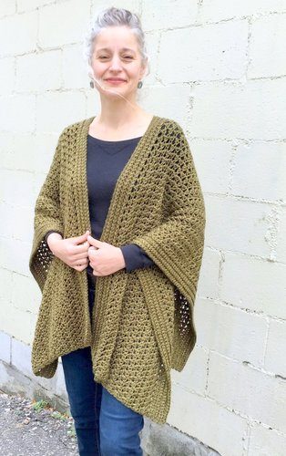 FALL PONCHO crochet pattern