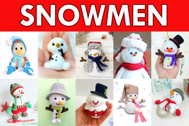Christmas Snowman Amigurumi Crochet Pattern Roundup!